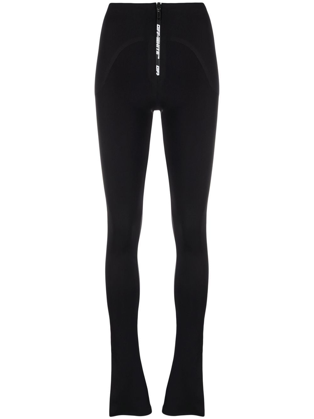 zip-up flared leggings - 1