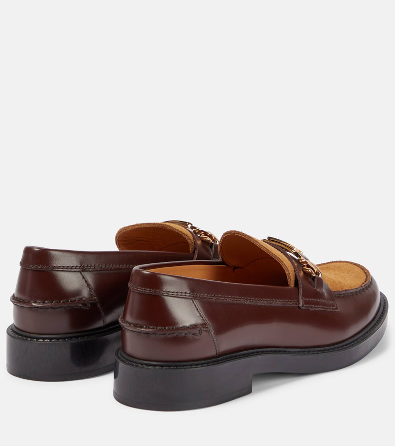 Leather and suede loafers 3