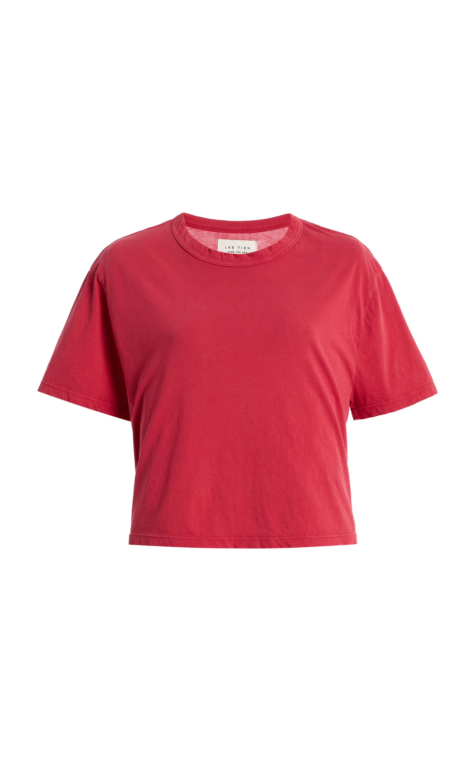 May Cropped Cotton T-Shirt - 1