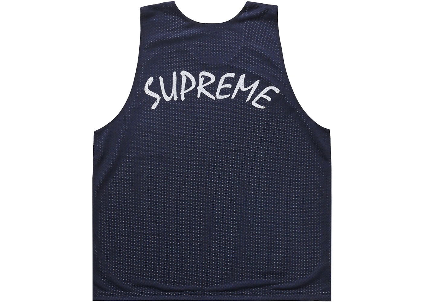 Supreme Mustang Reversible Basketball Jersey Navy - 2