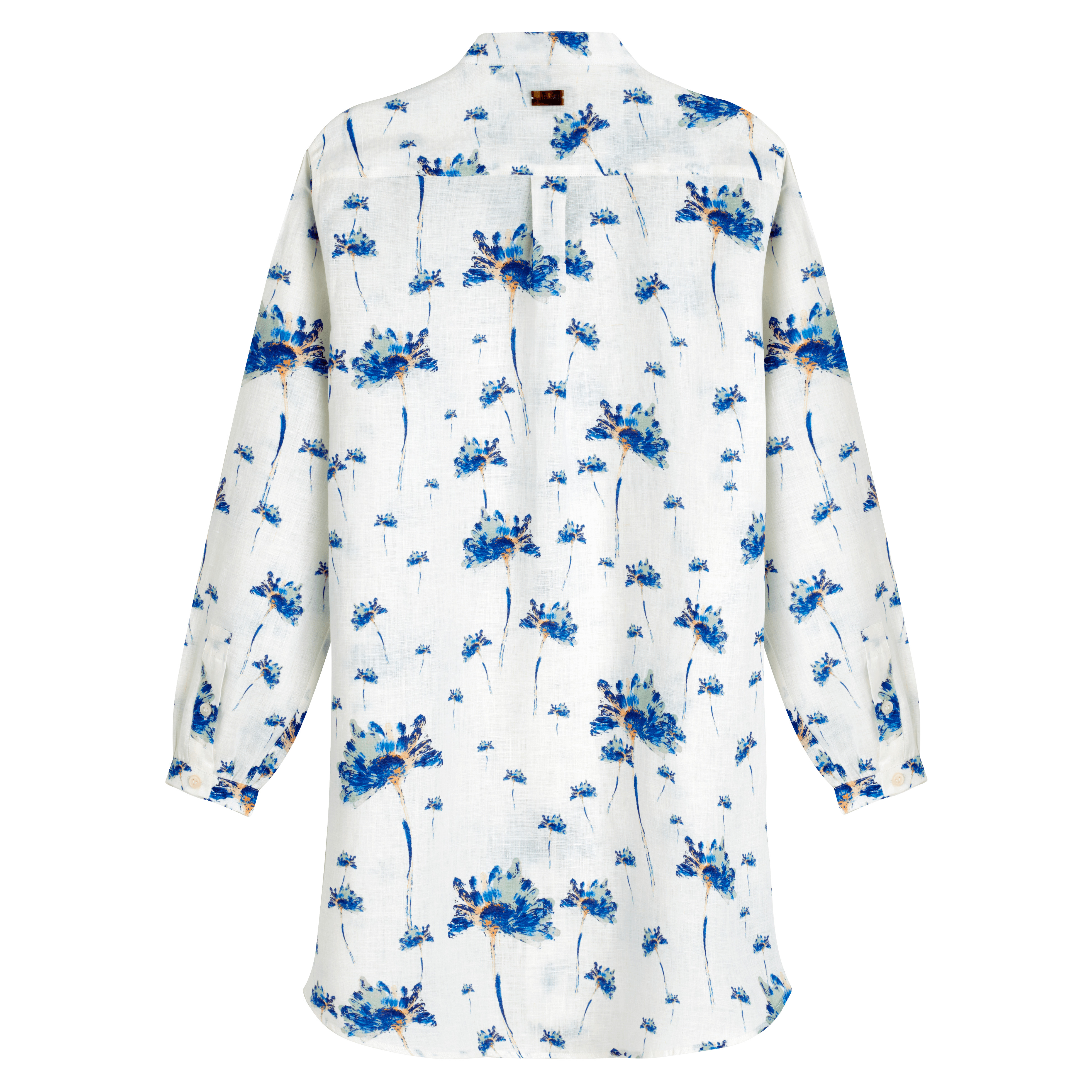 Women Linen Shirt Dress Herbier - 2