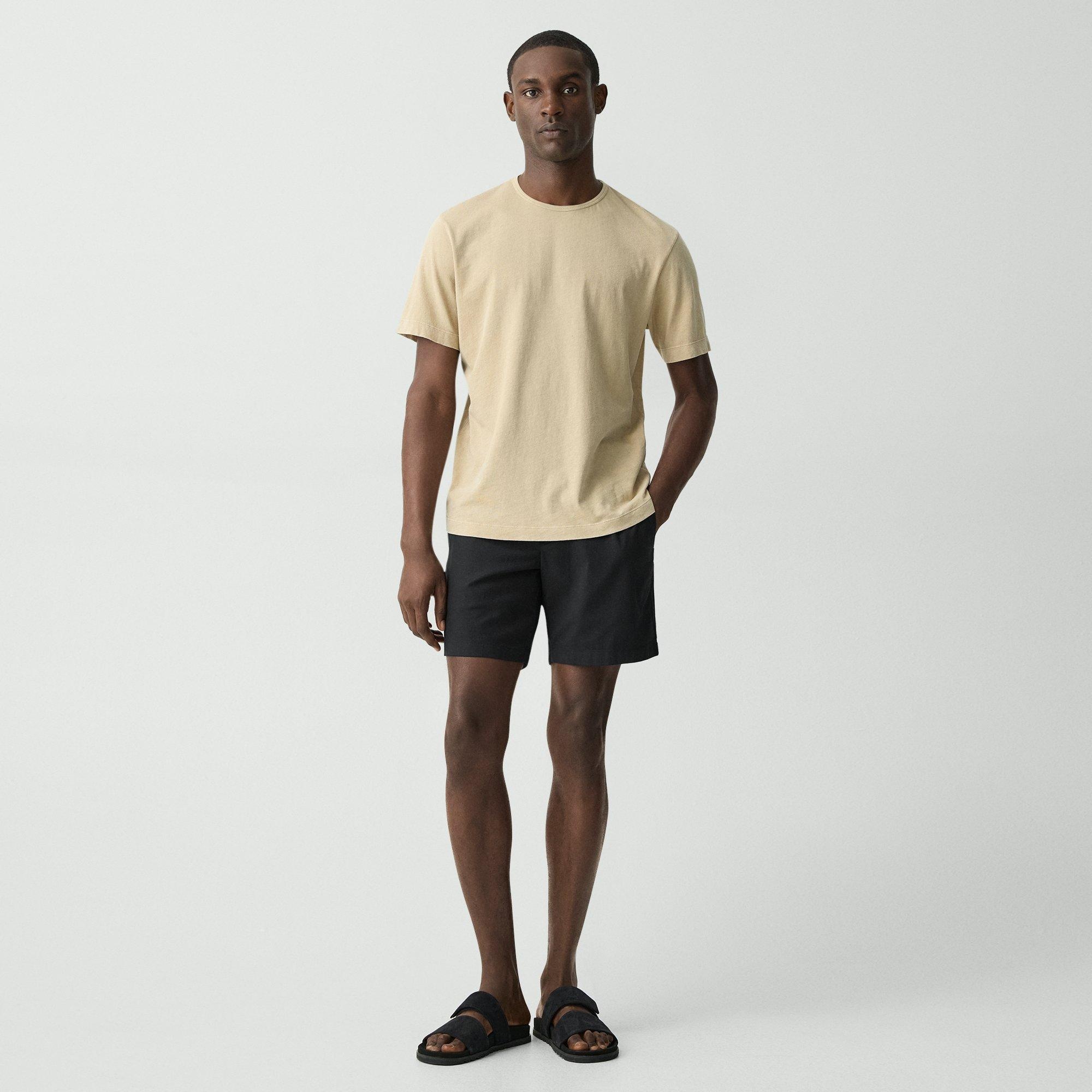 Ribbed Crewneck Tee in Fade Jersey - 6