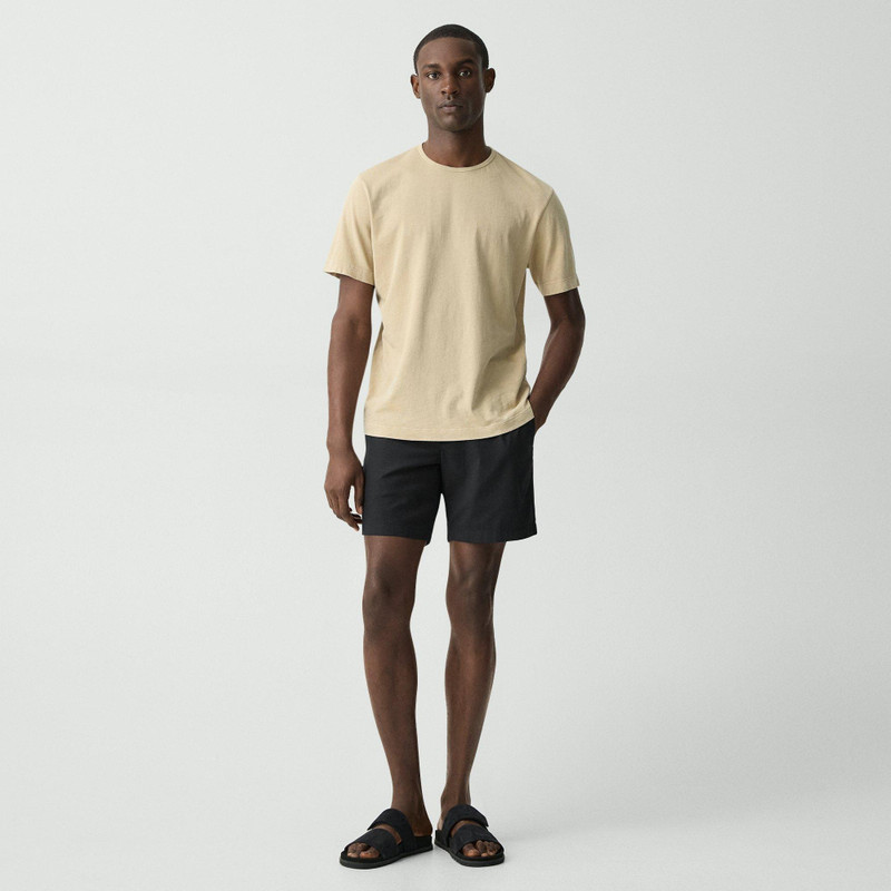 Theory Ribbed Crewneck Tee in Fade Jersey outlook