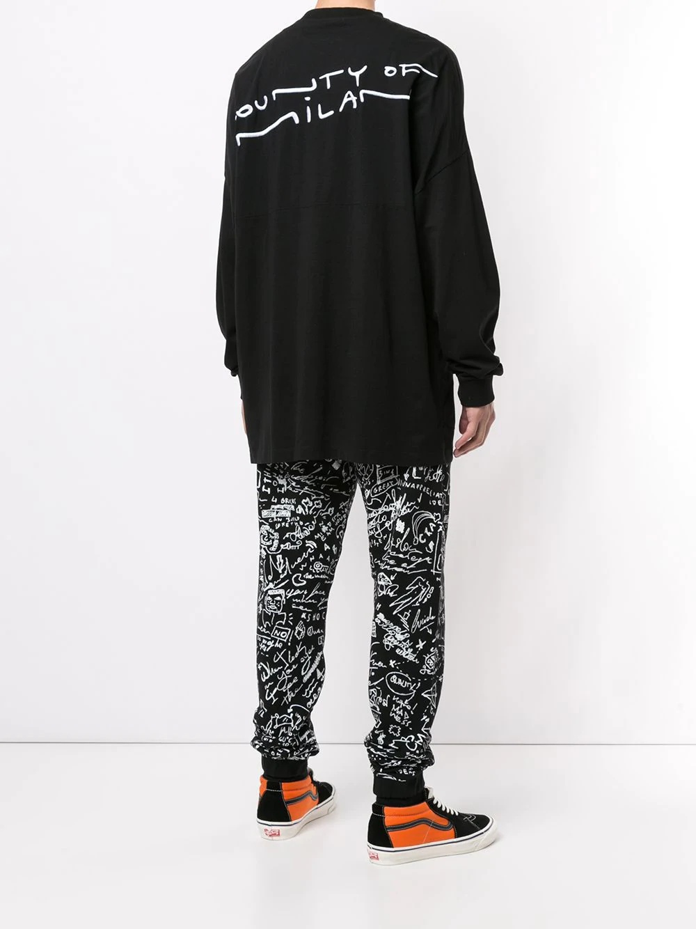 oversized logo-embroidered sweatshirt - 4