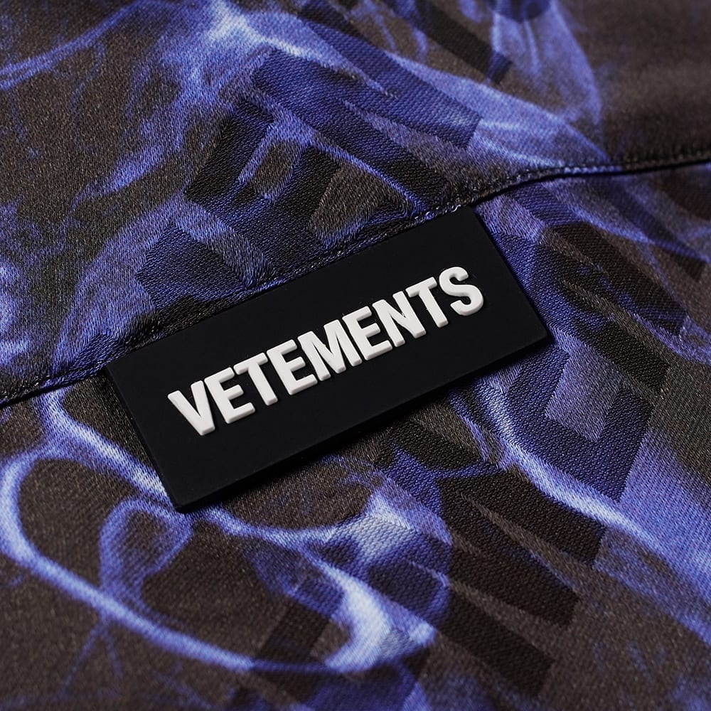 VETEMENTS Short Sleeve Skulls Logo Print Shirt - 4