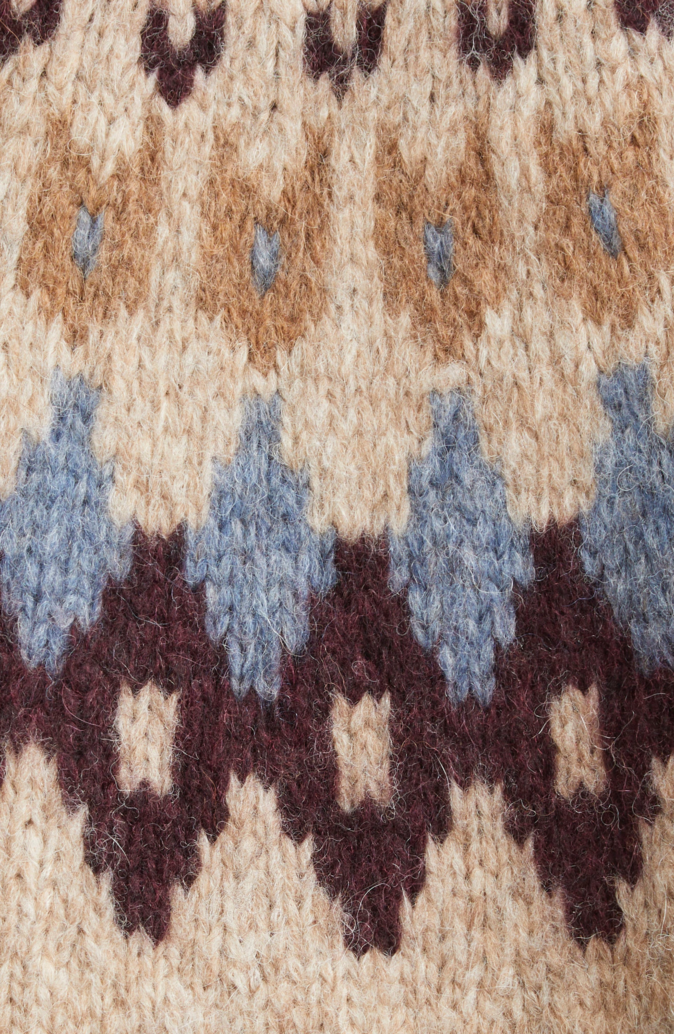 Veronica Beard Christina Baby Alpaca Blend Cardigan in Oatmeal Melange Multi at Nordstrom - 6