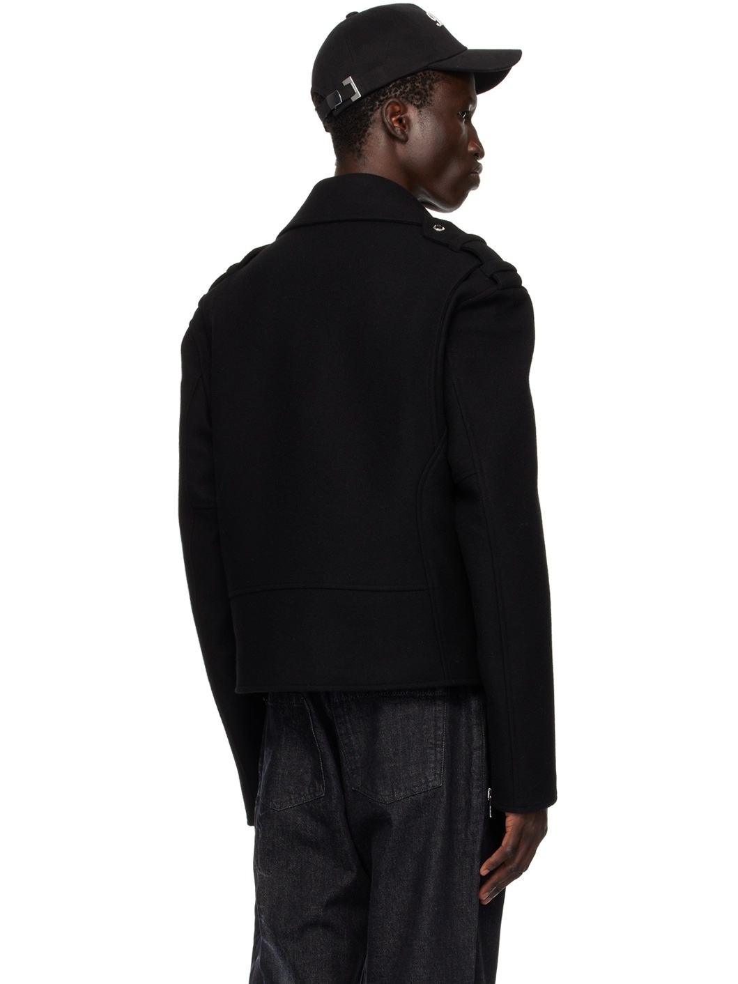 Black Biker Jacket - 3