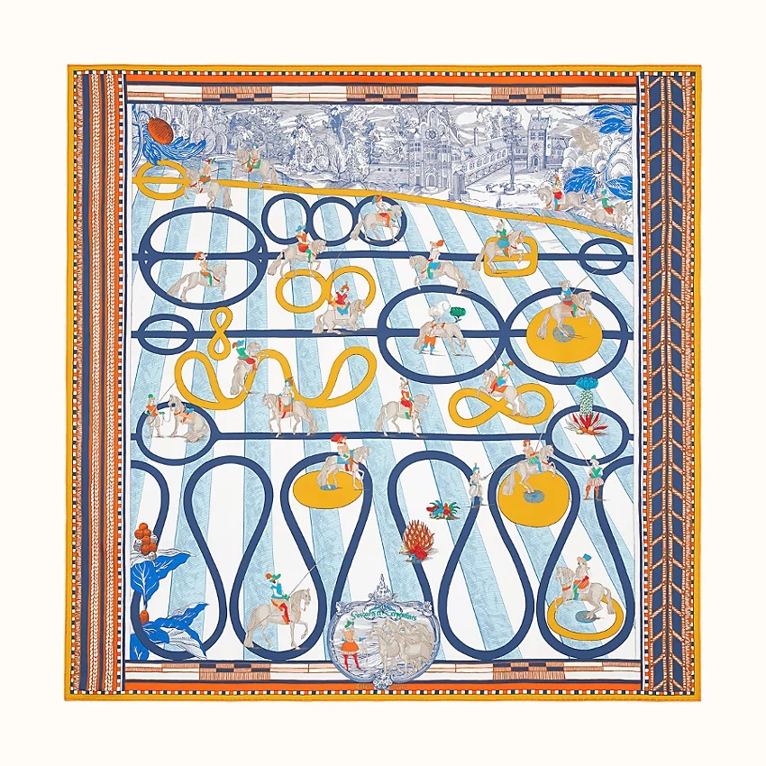Passades et Serpentines double face scarf 90 - 3