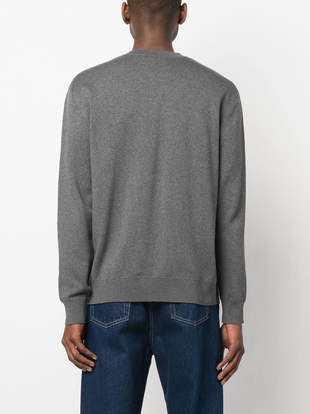 Vibrant Fox Head intarsia pullover - 4