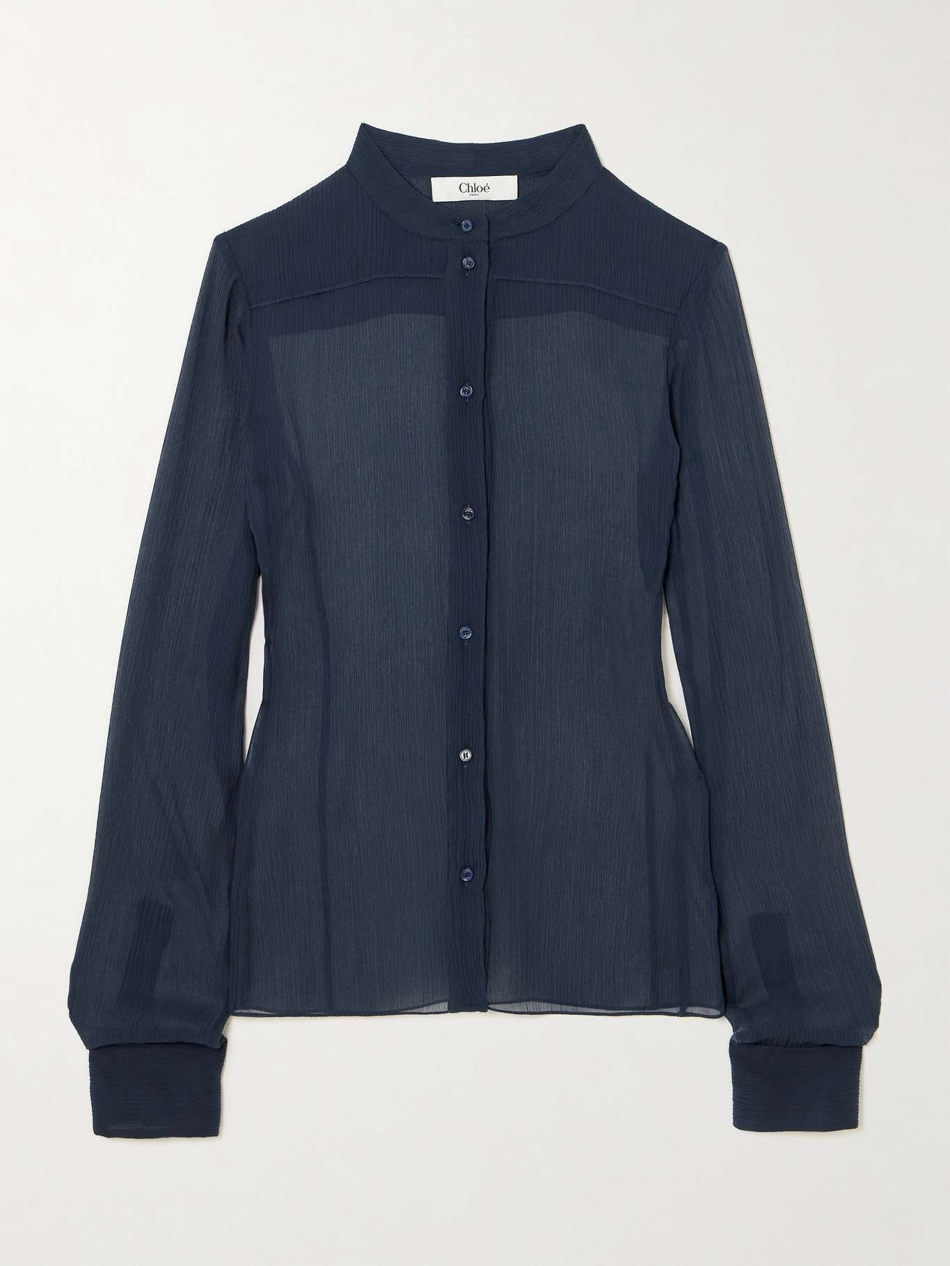 Silk-crepon shirt - 1