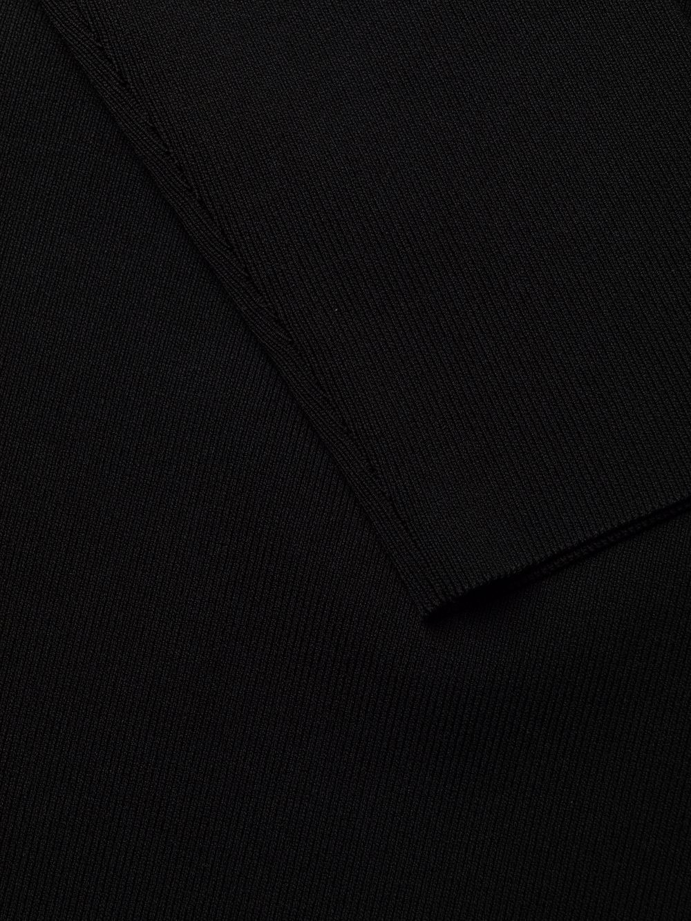 three quarter-sleeved fitted dress - 7