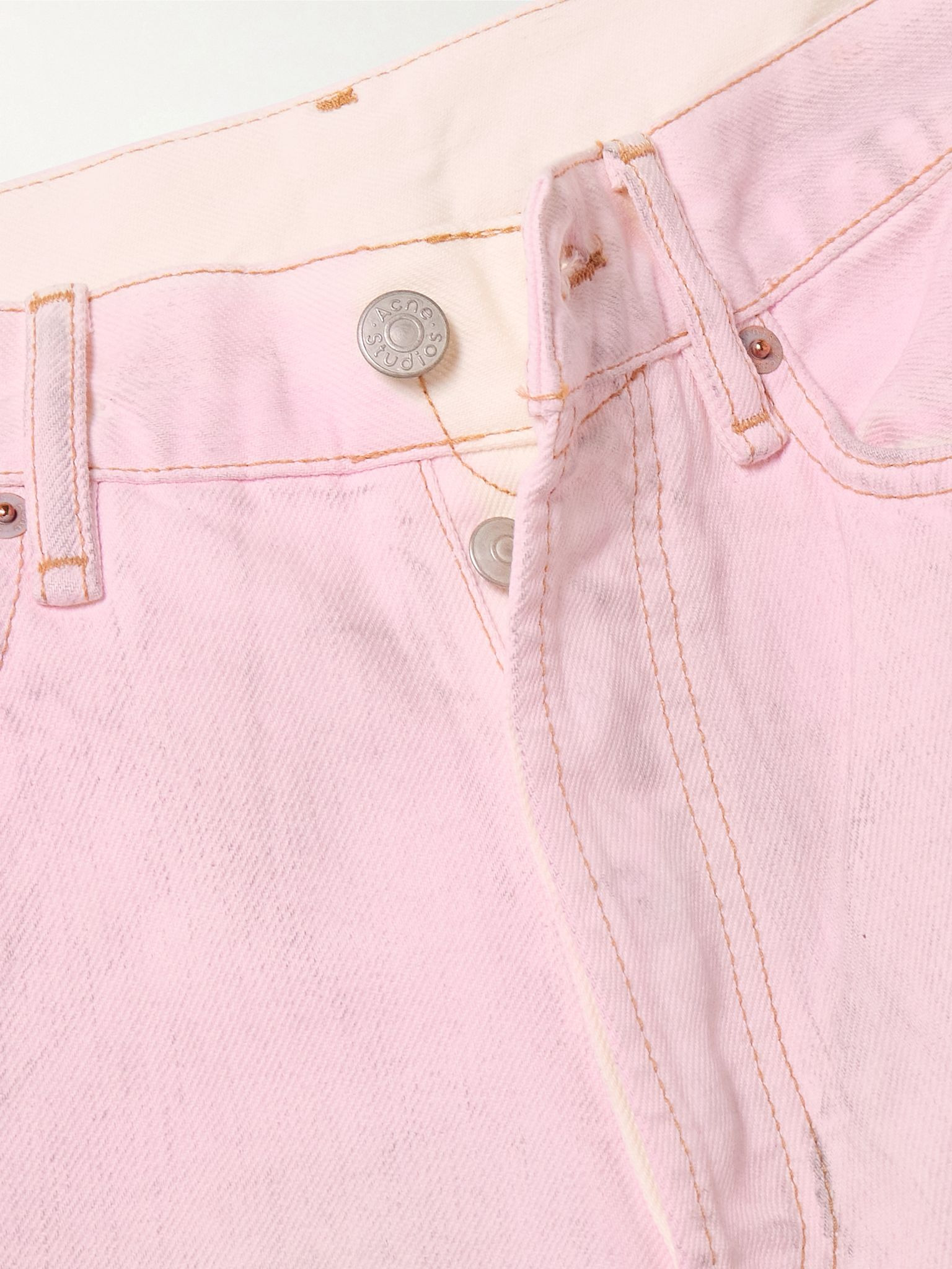 1981 mid-rise wide-leg jeans Baby pink - 5