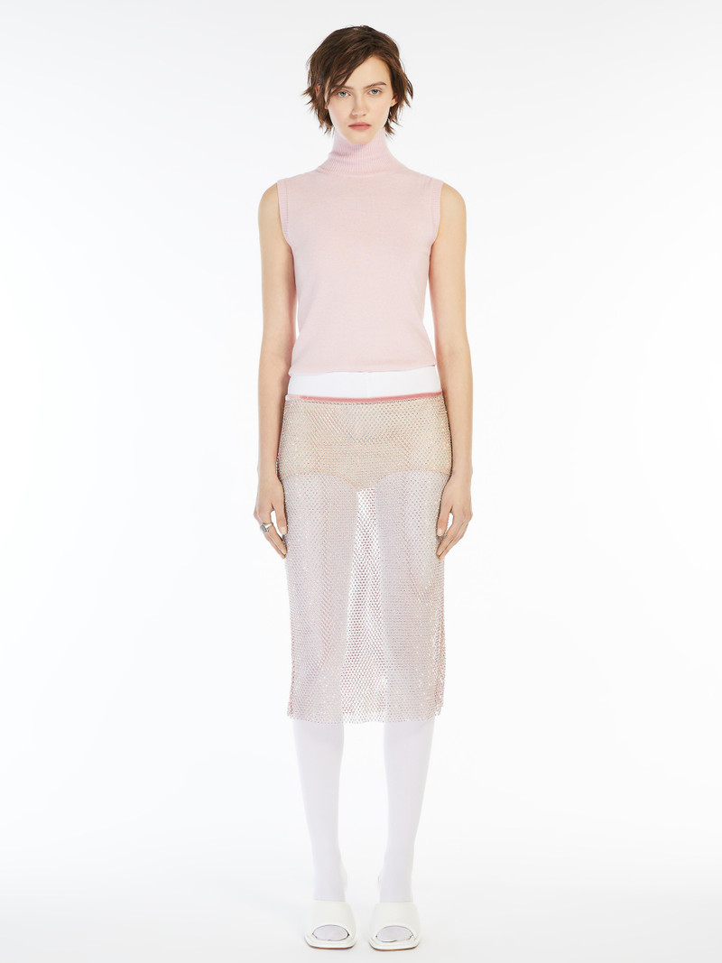 Sportmax ARDENZA Sleeveless mock polo-neck sweater outlook