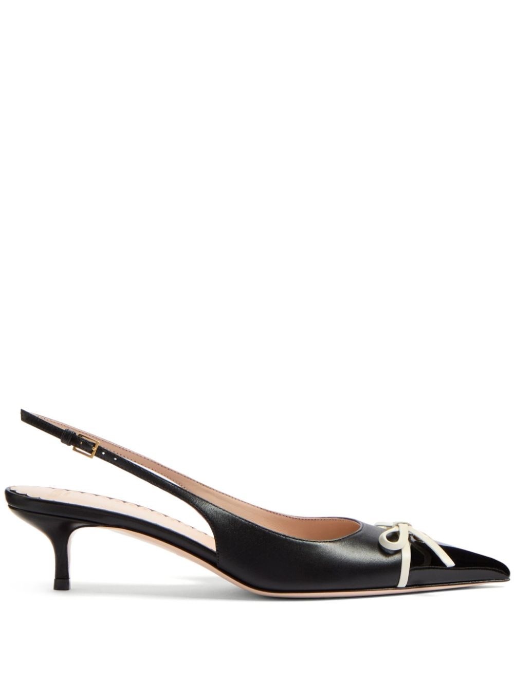 Leather slingback pumps - 1