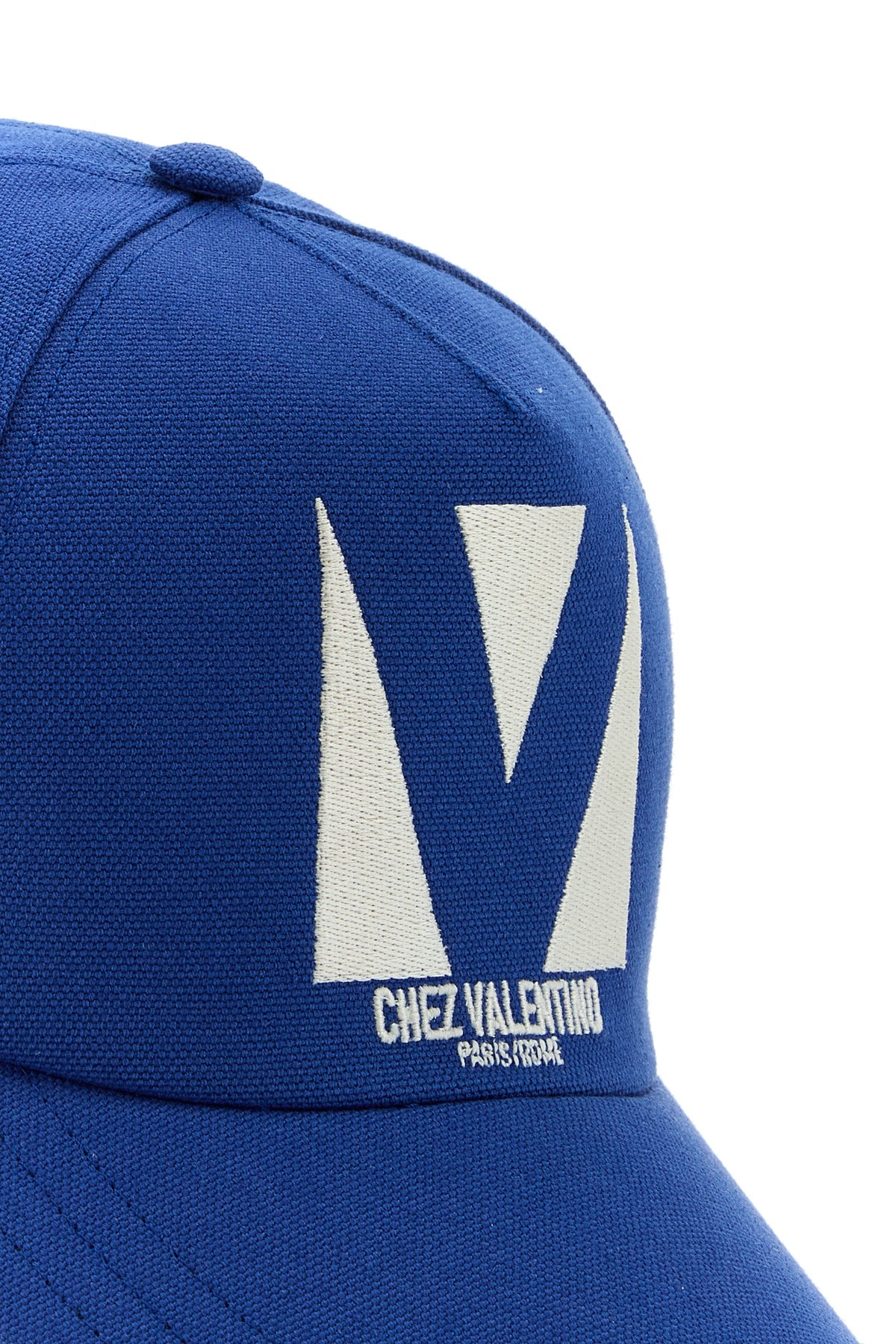 Electric blue cotton baseball cap - 4