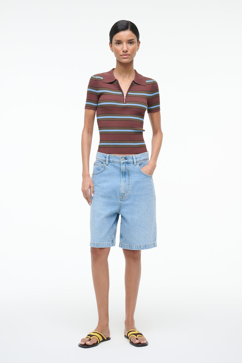 STAUD STAUD REN TOP REDONDO STRIPE outlook