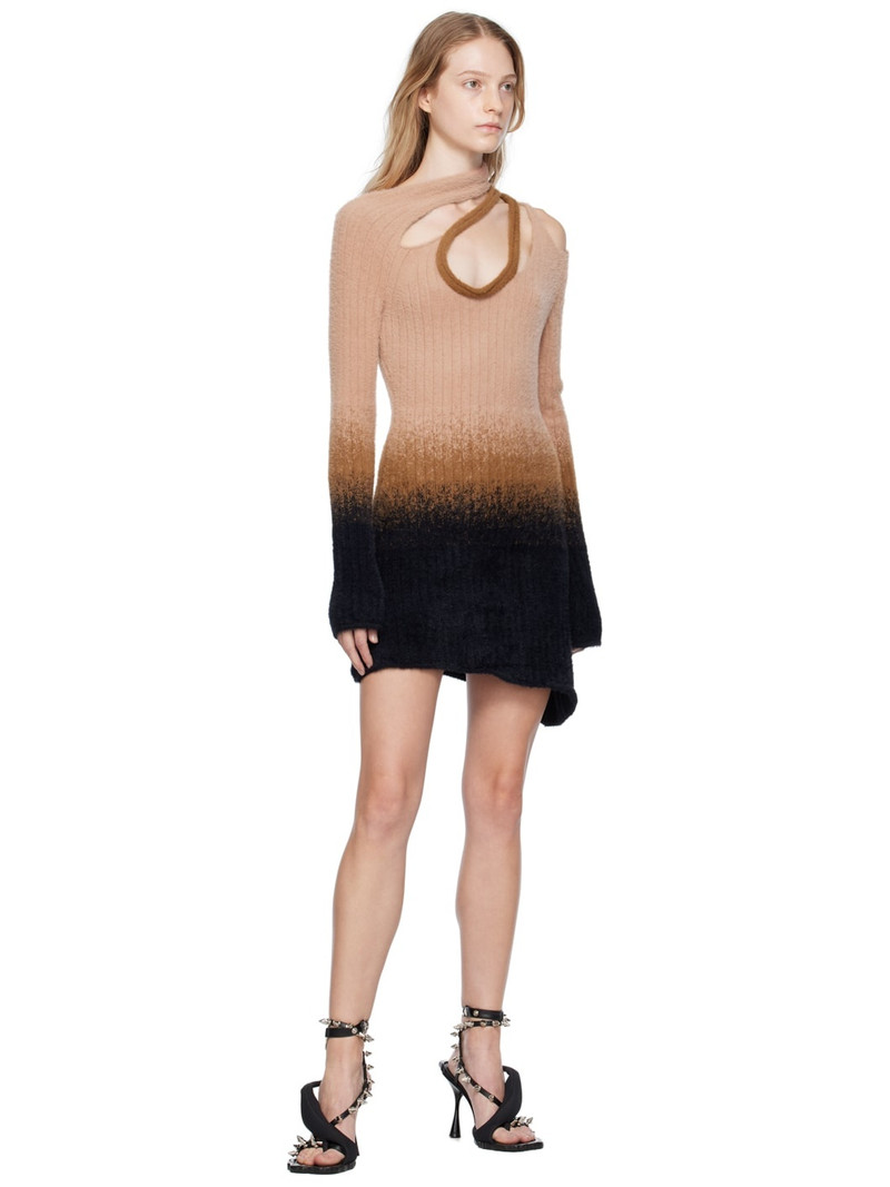 OTTOLINGER Pink & Black Crossover Minidress outlook