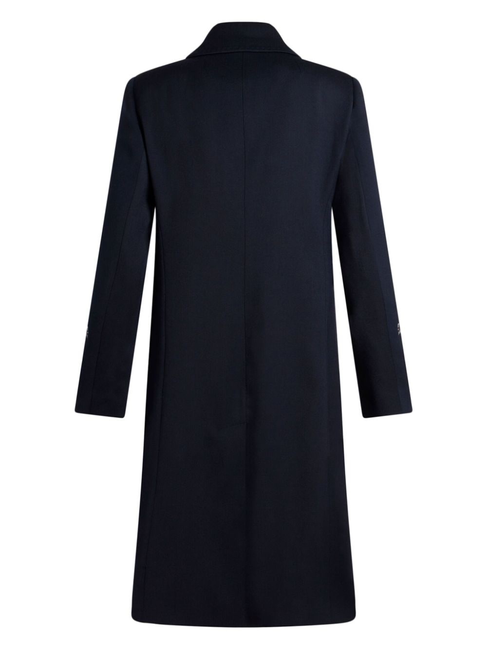embroidered gabardine coat - 7