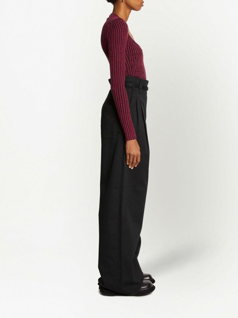 round-neck ribbed-knit jumper - 5