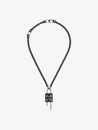 Givenchy SMALL LOCK NECKLACE IN METAL WITH CRYSTALS outlook