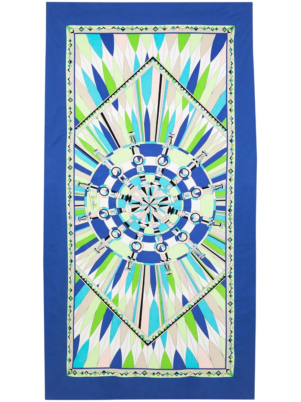 graphic-print beach towel - 1