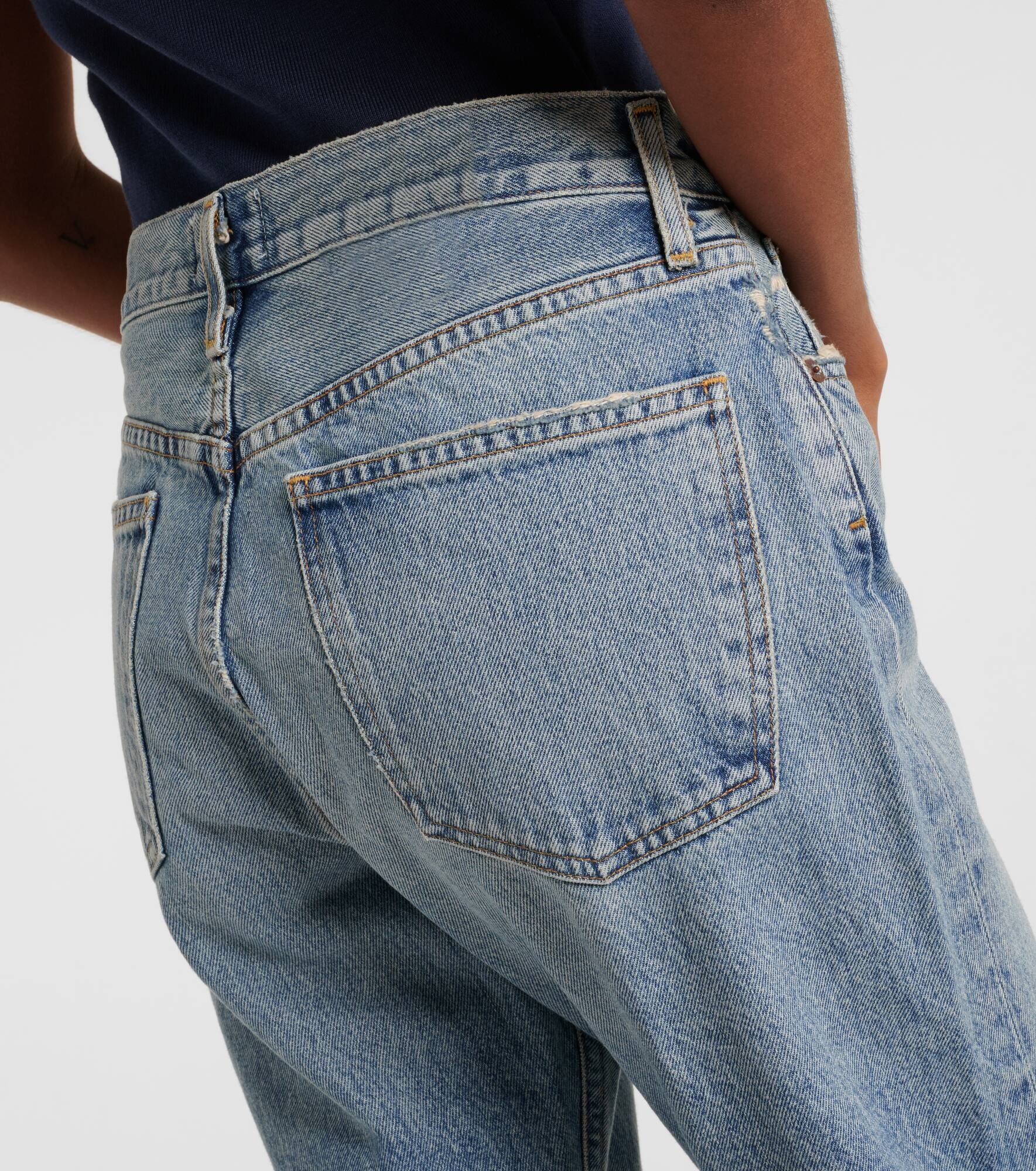 Parker mid-rise straight jeans - 6