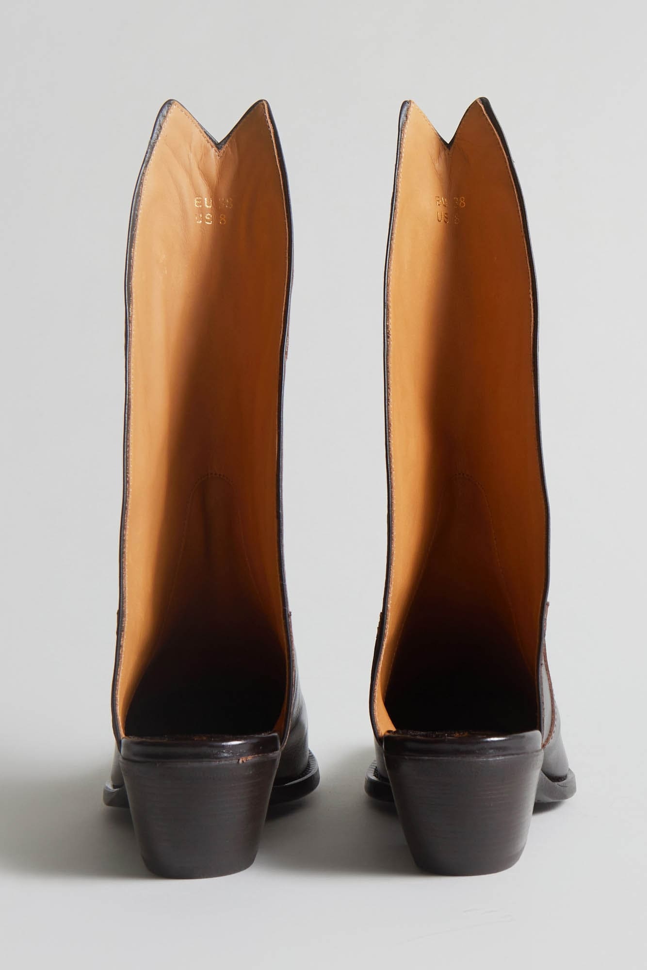 TALL HALF ANKLE COWBOY BOOT - 3