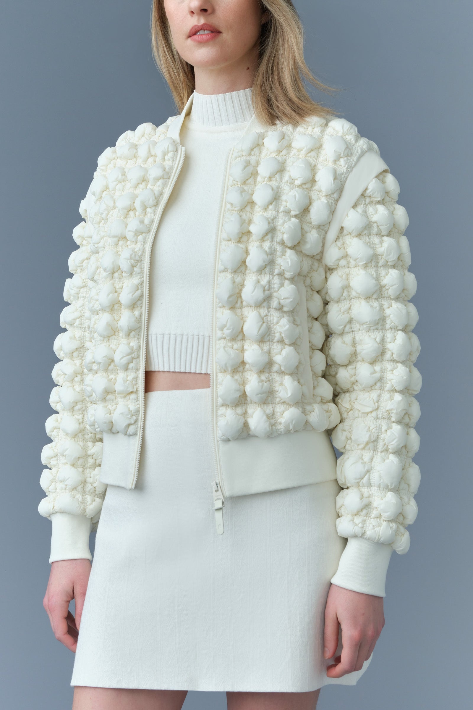 HELEN Diamond Quilted Bomber Jacket - 5