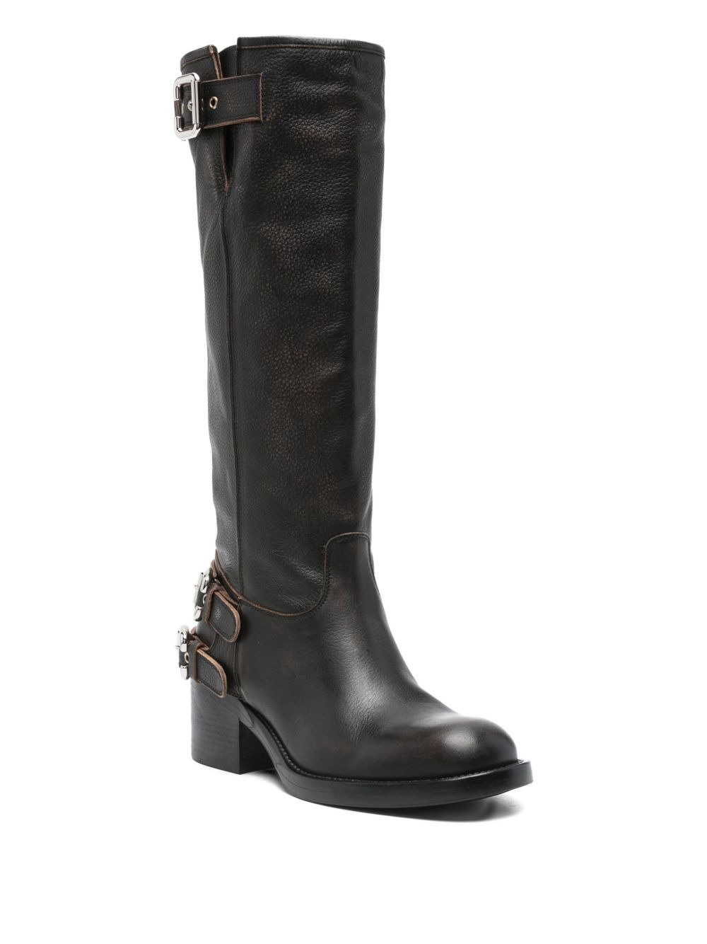 60mm biker over-the-knee boots - 2