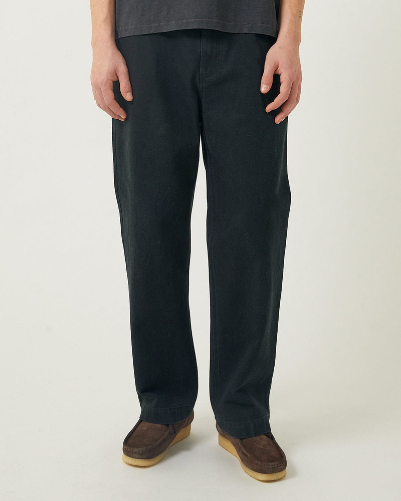 HEAVY TWILL TROUSER - BLACK 1