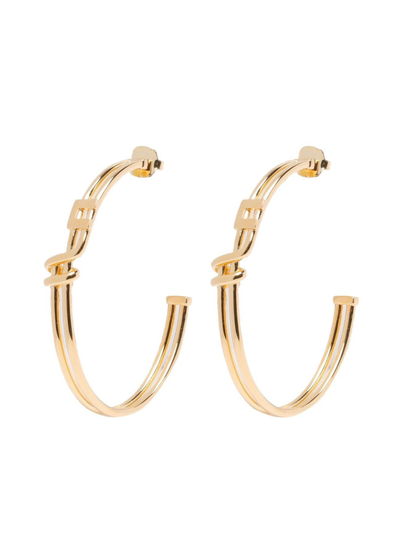 logo hoop earrings 1