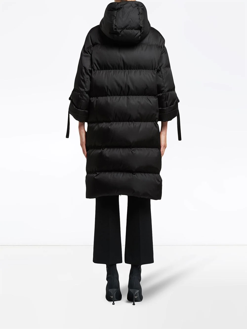 Nylon midi puffer jacket - 4