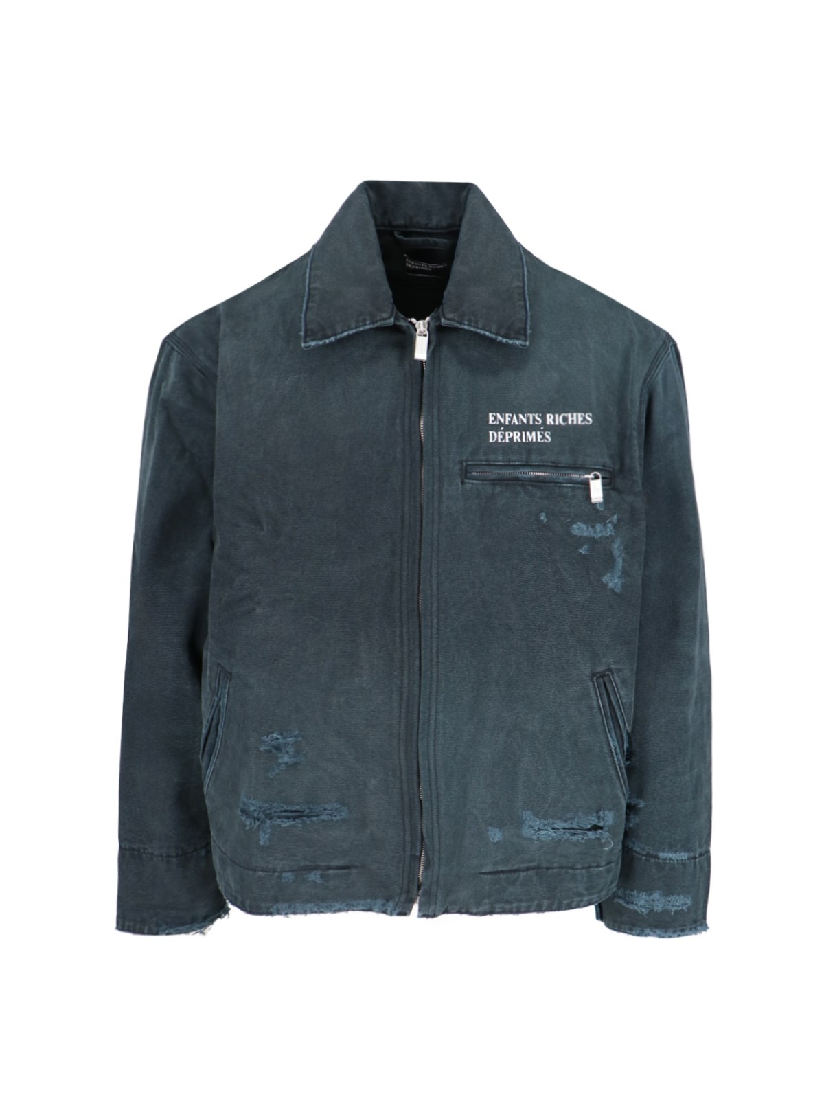 ENFANTS RICHES DÉPRIMÉS | JAP PRINT LEATHER ZIP UP JACKET