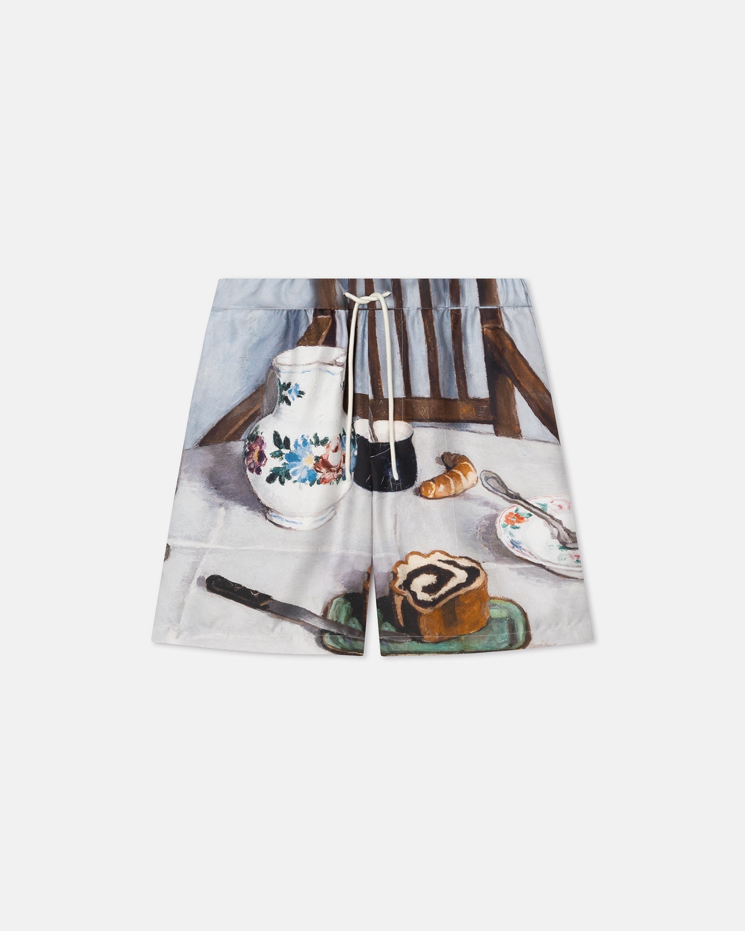 Printed Silk Twill Shorts - 4