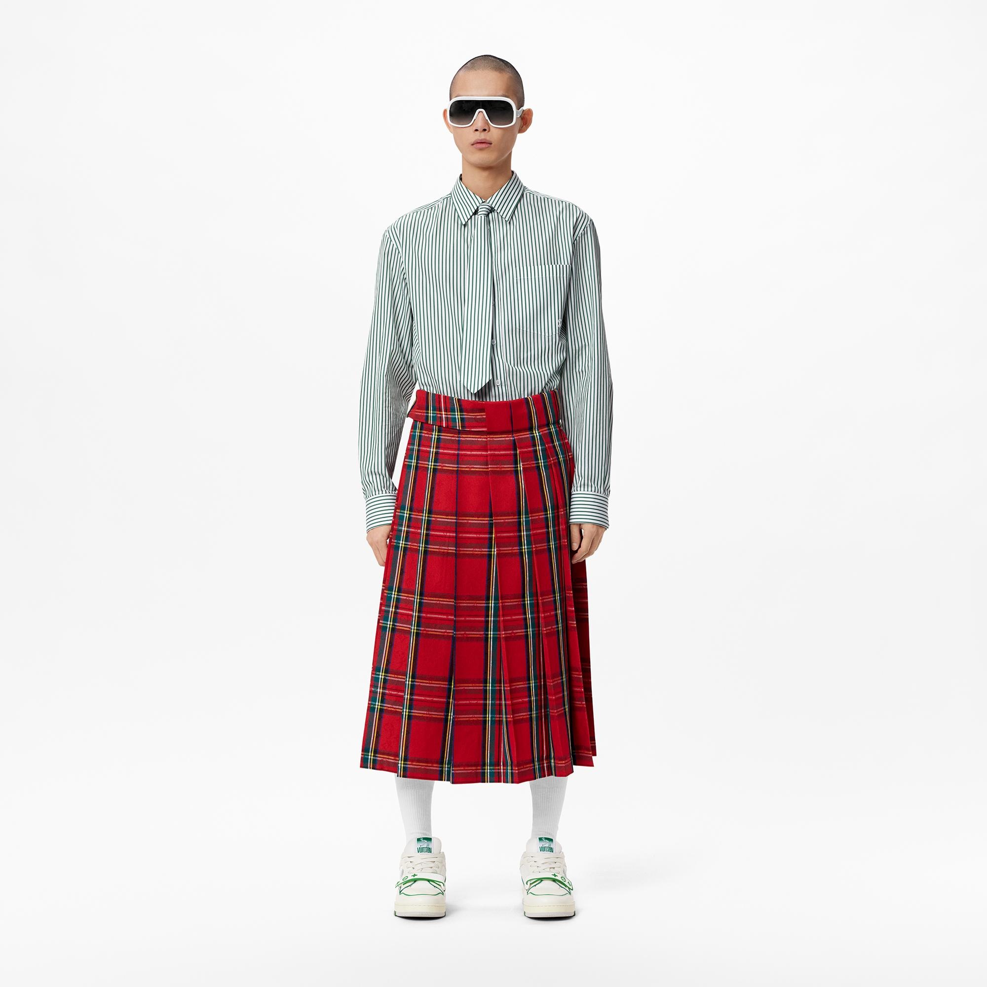 Tartan Check Pleated Skirt - 2