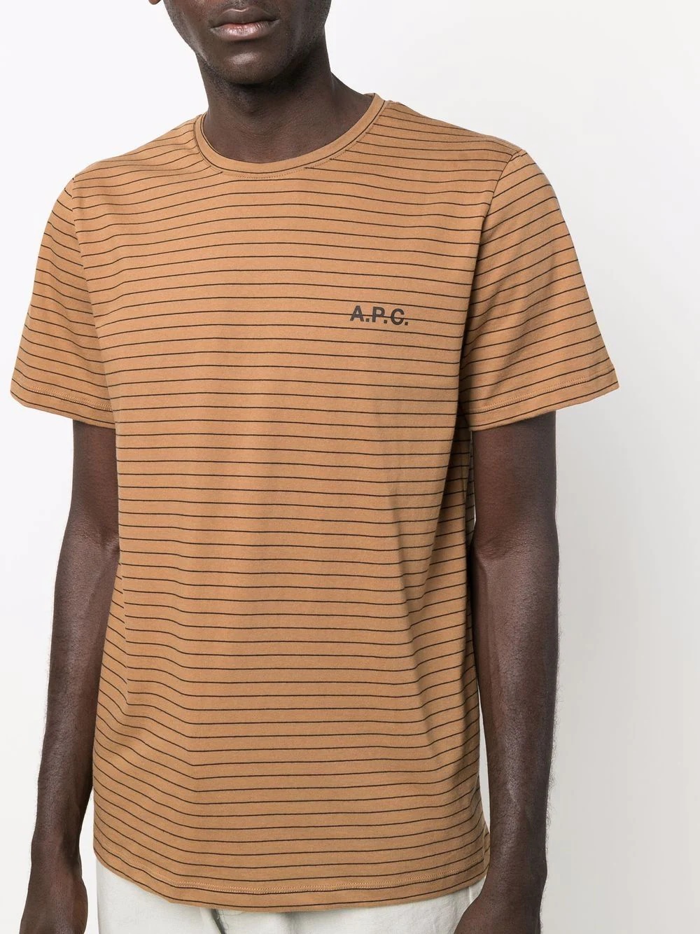 logo-print striped short-sleeved T-shirt - 5