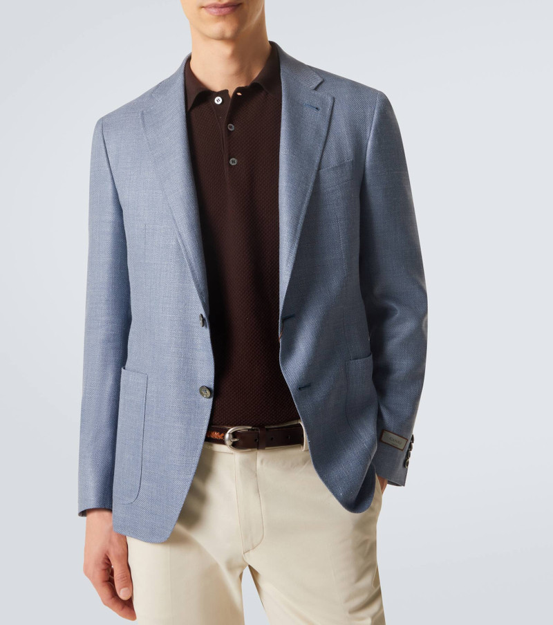 Wool, silk, and linen blazer 5