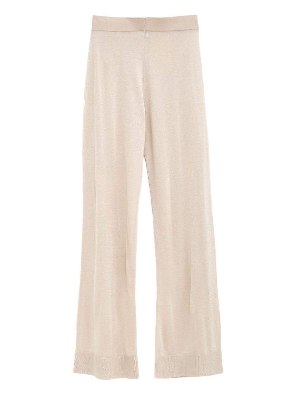 knitted wide-leg trousers - 2