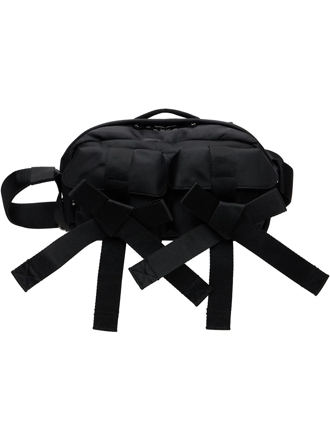 Black Classic Bow Crossbody Bag - 1
