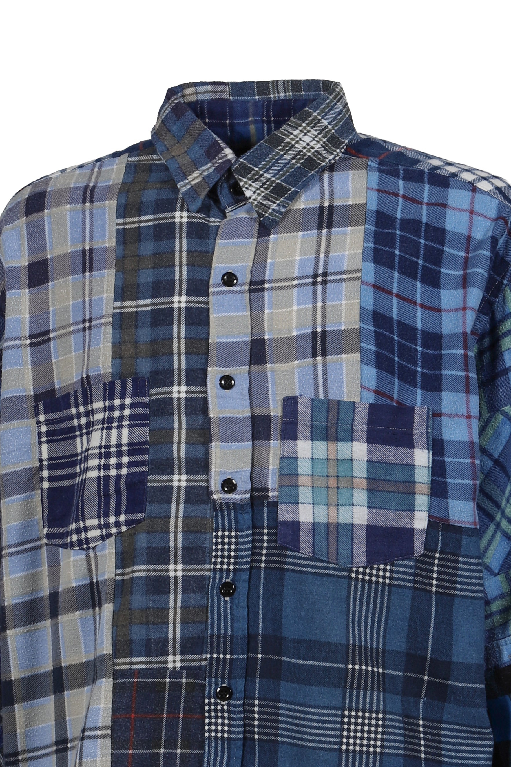 FLANNEL SHIRT -&gt; STRAIGHT HEM SHIRT / ASSORT - 4