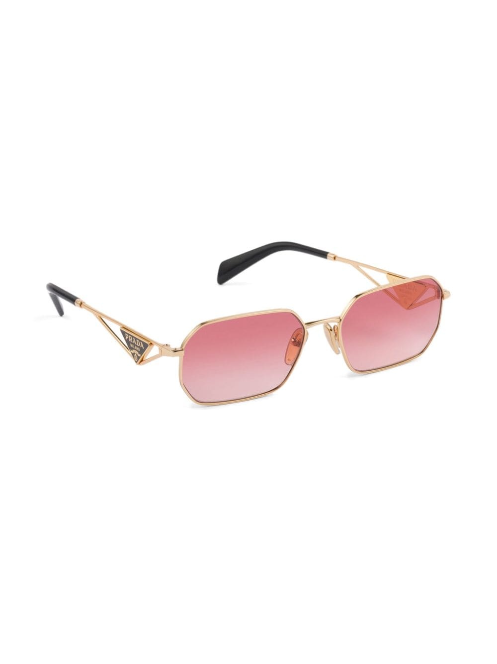 rectangle-frame gradient tinted sunglasses - 2