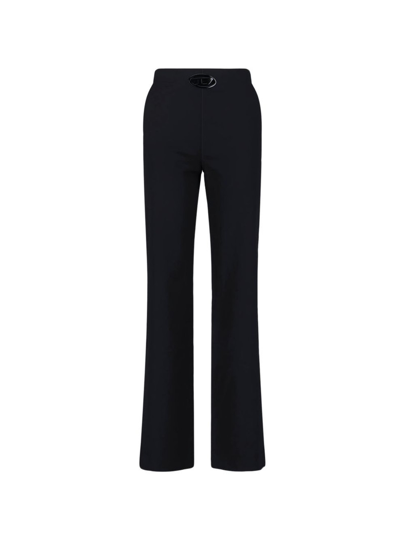 logo-detail straight trousers 1