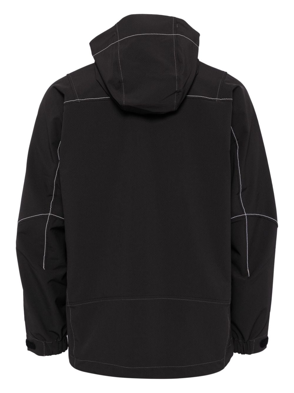 logo-print hooded jacket - 3
