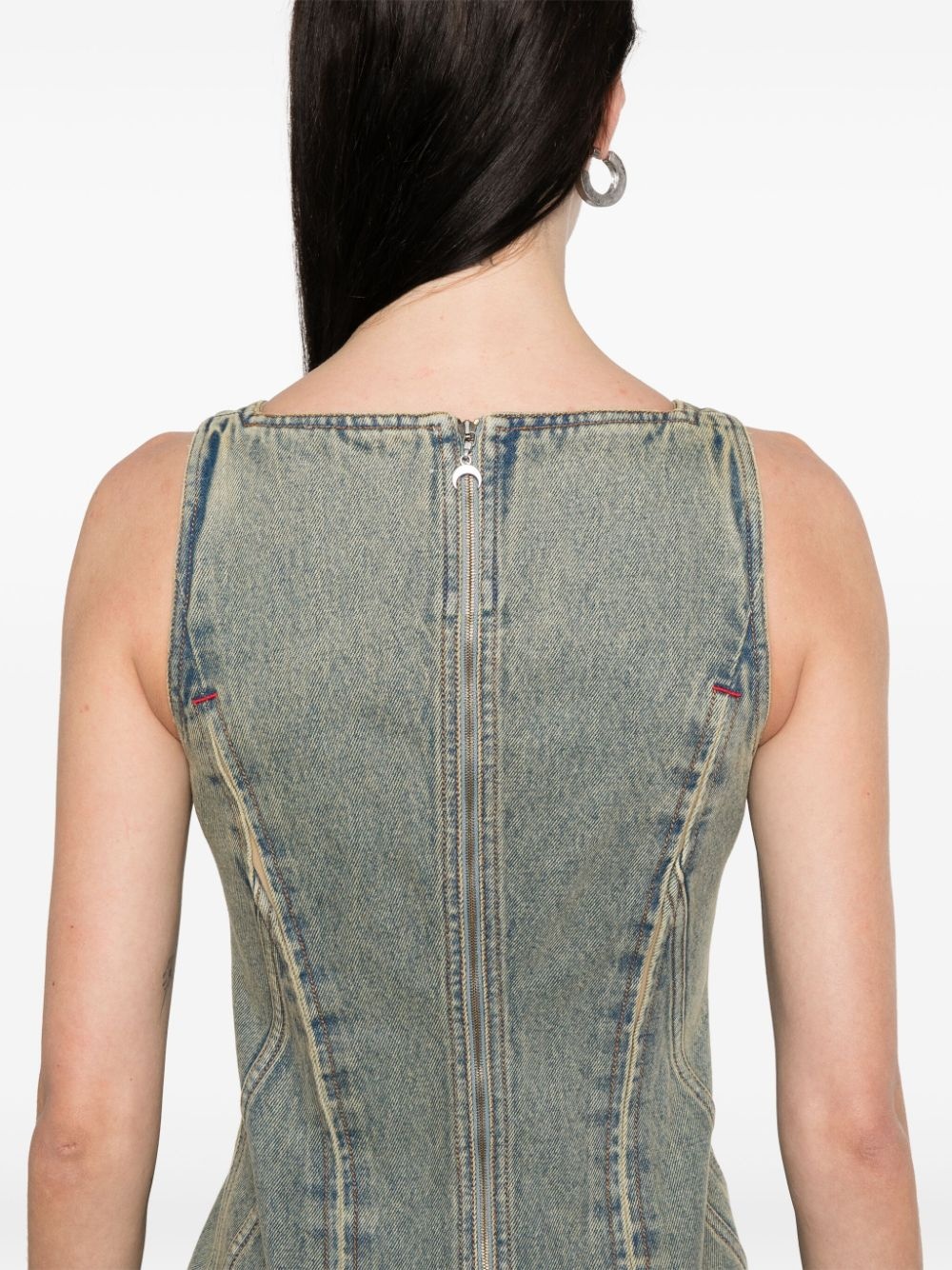 denim mini dress - 5