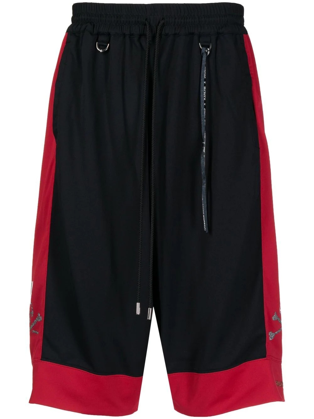 contrast-trim logo shorts - 1