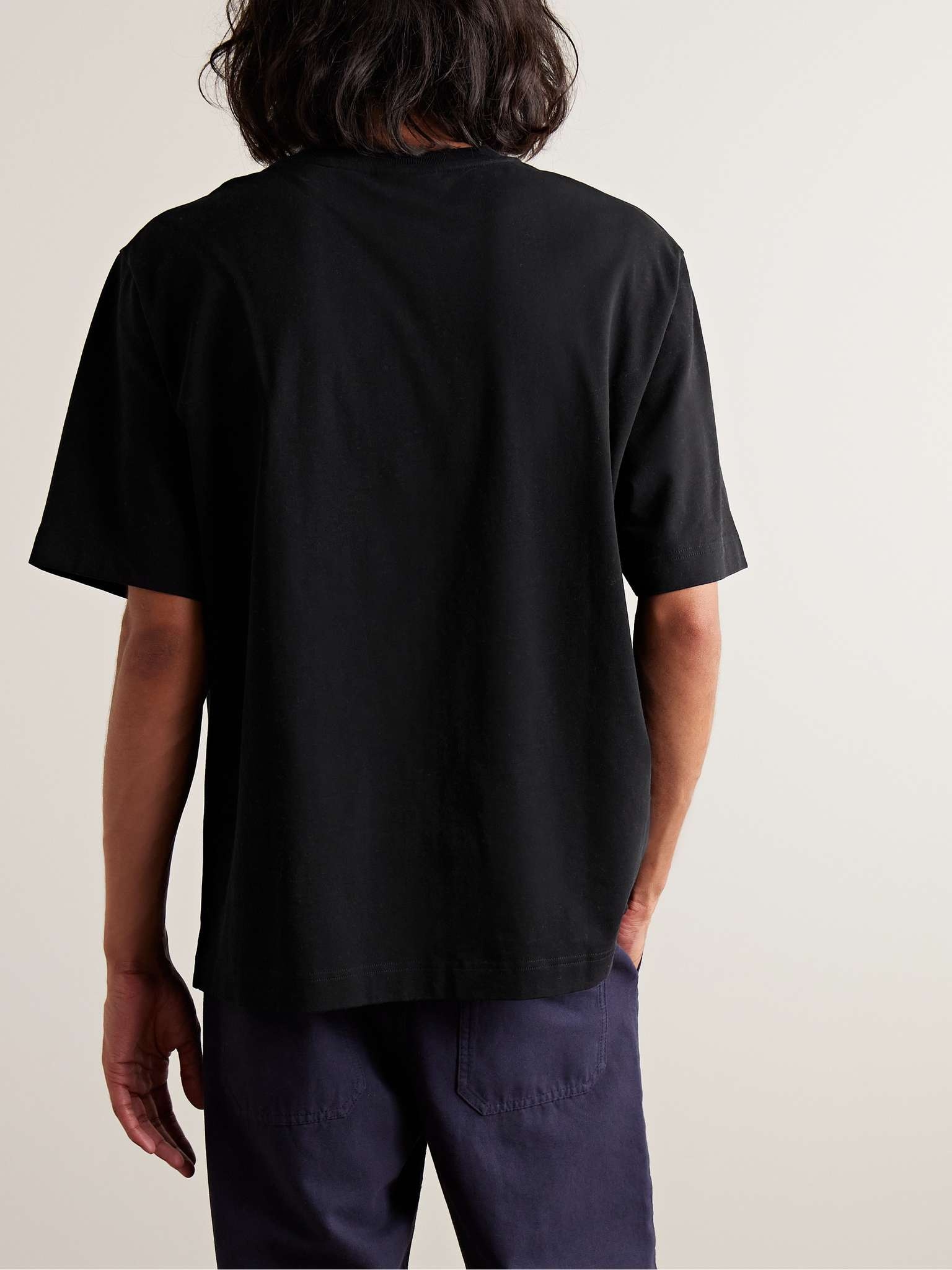Logo-Appliquéd Cotton-Jersey T-Shirt - 4