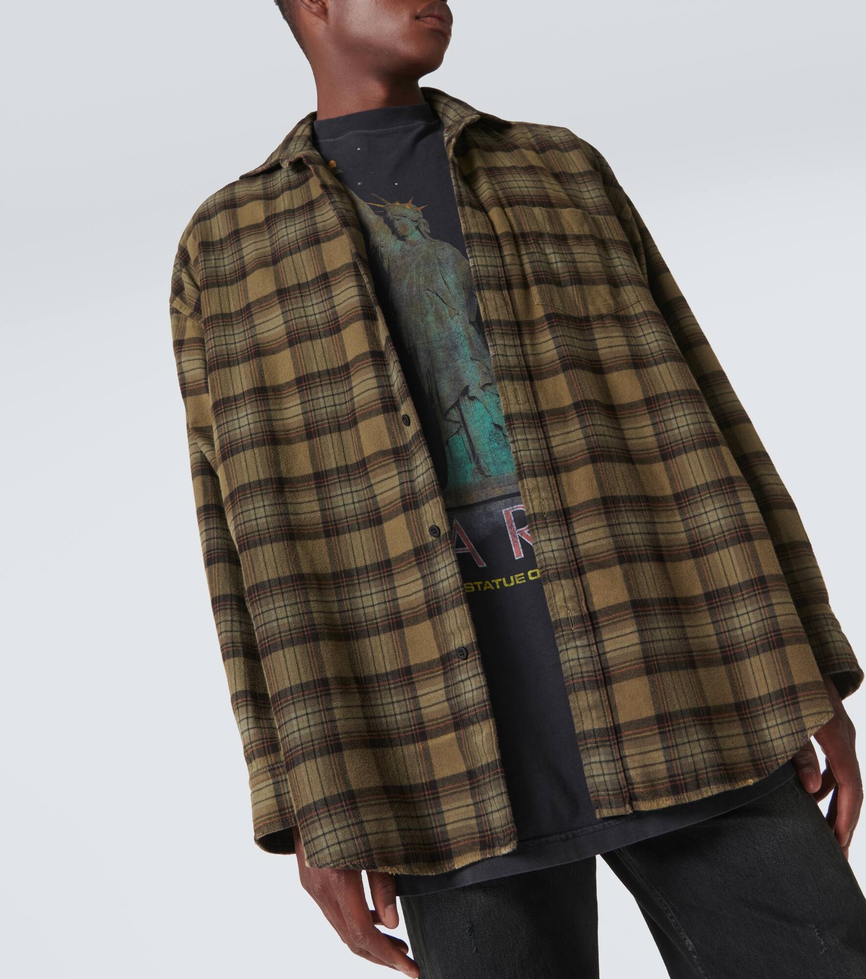 Paris Liberty layered cotton shirt - 5