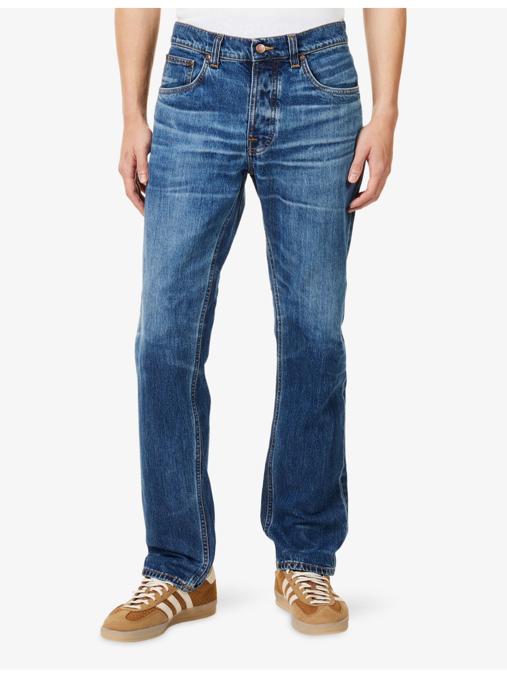 Solid Ollie Straight-Leg Denim Jeans - 3