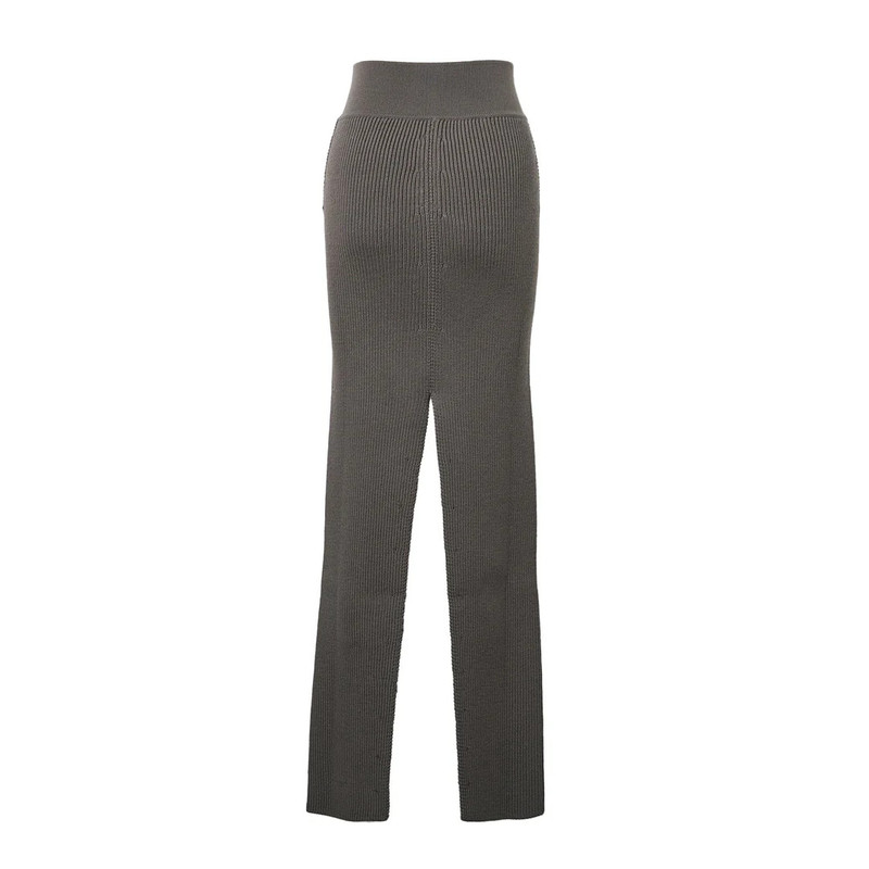 Rick Owens Short Sliced Skirt Wool Knit outlook