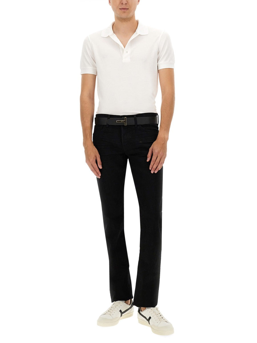 Tom Ford Men Pique Polo. - 4